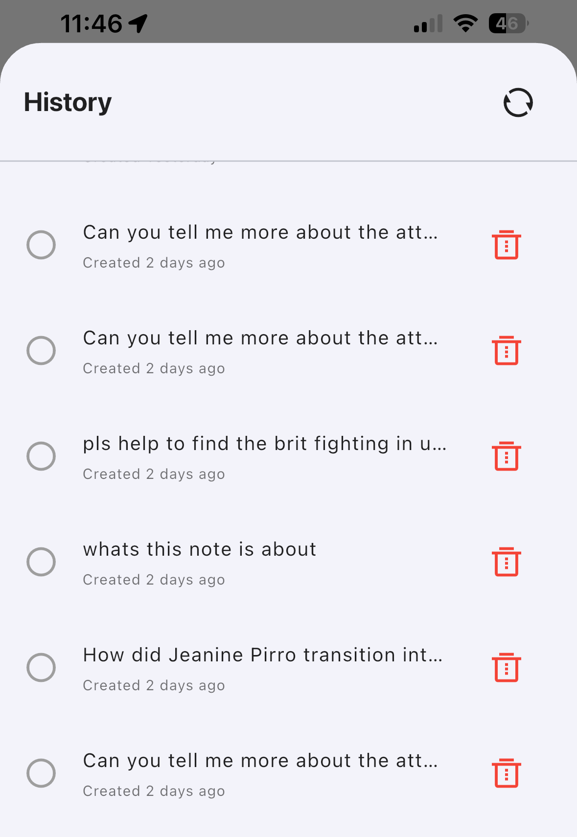 Task‑Aware Chat History